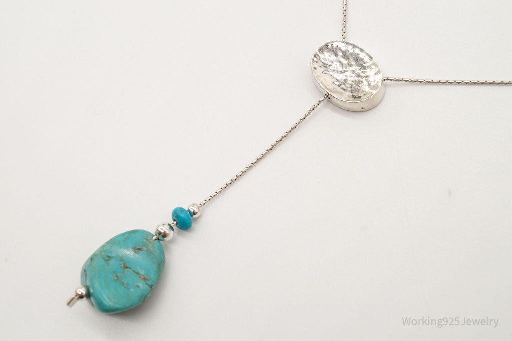 Vintage Israel Designer Avi Soffer Turquoise Sterling Silver Necklace | Jewelry > Necklaces > Pendants | Wiccan Center