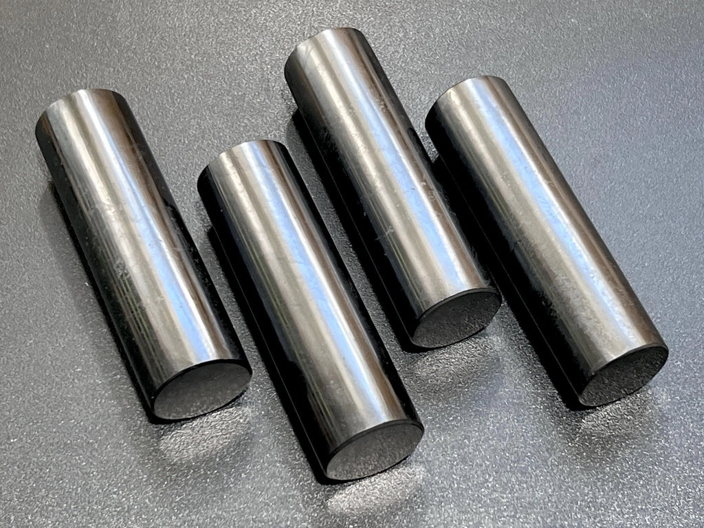 Black Shungite Cylinder Harmonizer Rod (4 Inches) Gemstone Carving Decor Supply | Home & Living > Home Decor > Home Accents > Rocks & Geodes | Wiccan Center