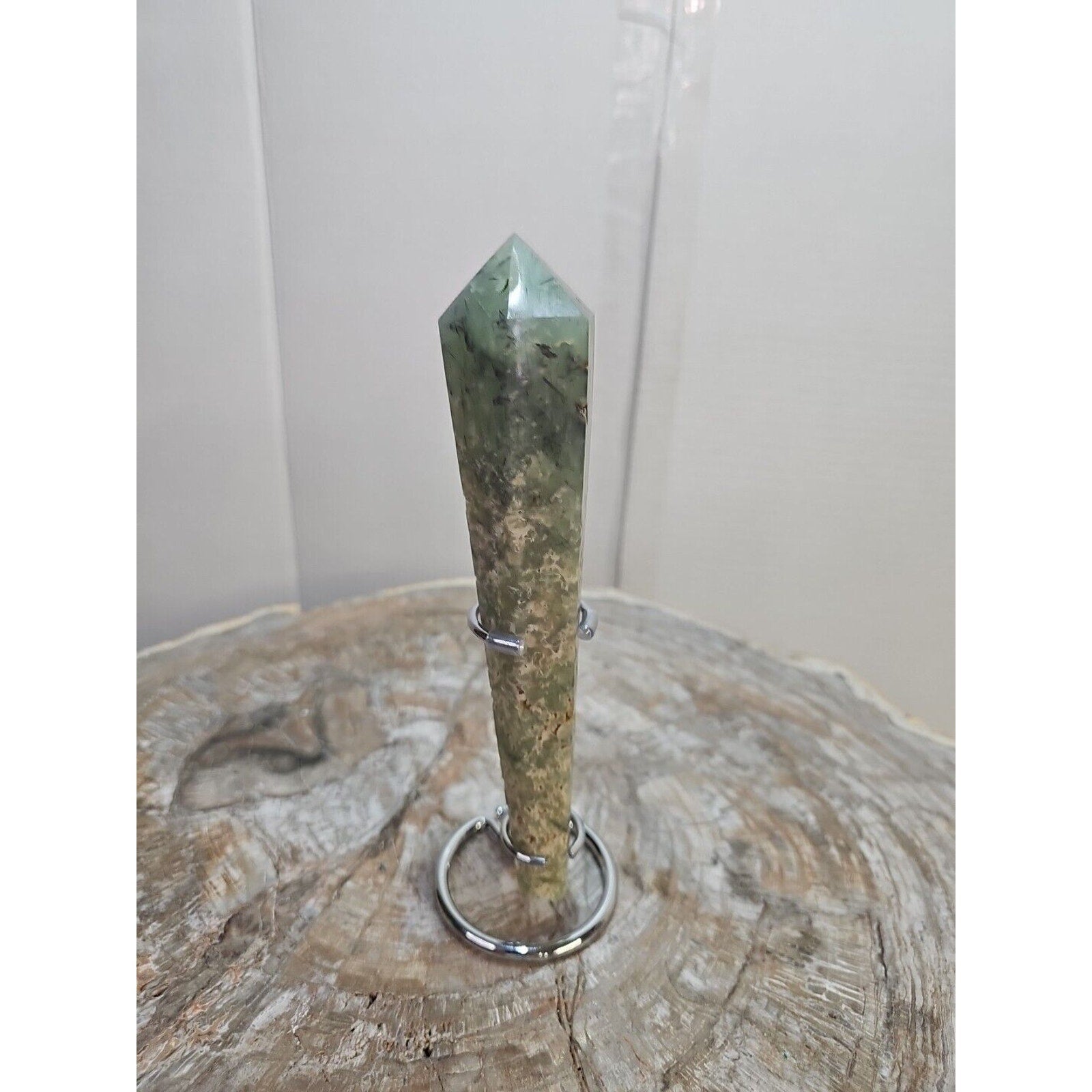 Grape Agate Scepter Crystal with Stand — 294g Collector Display Piece | CrystalCloud Company | Crystal Points & Towers | Wiccan Center