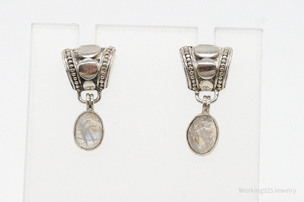 Vintage Moonstone Bali Style Sterling Silver Earrings | Jewelry > Earrings | Wiccan Center