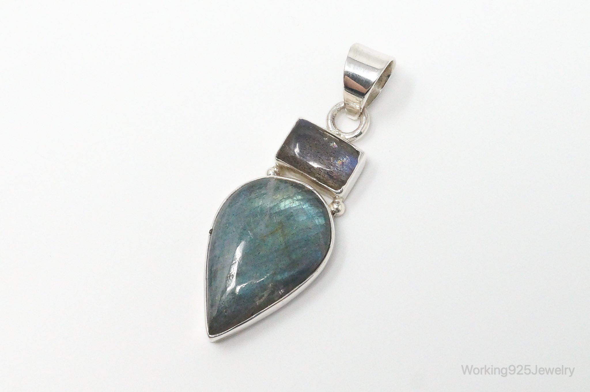 Large Designer Supreme Jewelers Labradorite Sterling Silver Pendant | Jewelry > Necklaces > Pendants | Wiccan Center