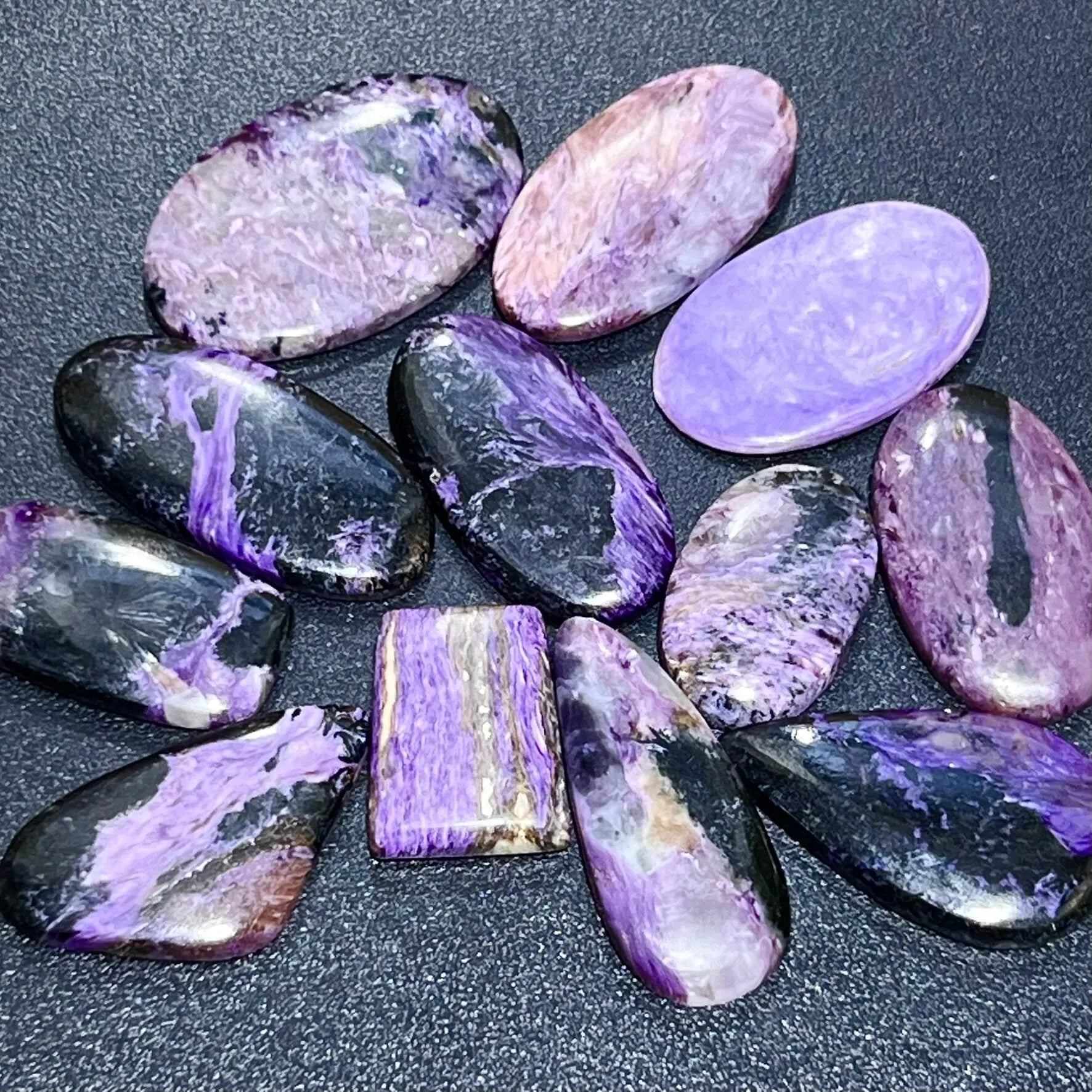 Purple Charoite Cabochons | Craft Supplies & Tools > Beads, Gems & Cabochons > Cabochons | Wiccan Center