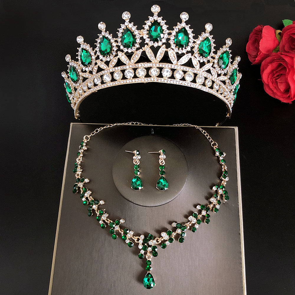 Royal Queen Bridal Jewelry Sets For Women Luxury Tiaras Crow | 0 | Wiccan Center