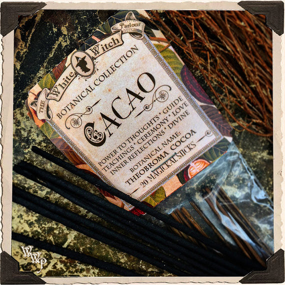 CACAO INCENSE. 20 Stick Pack. For Divine Connection, Soul Awareness & Passion. | incense & aromas | Wiccan Center