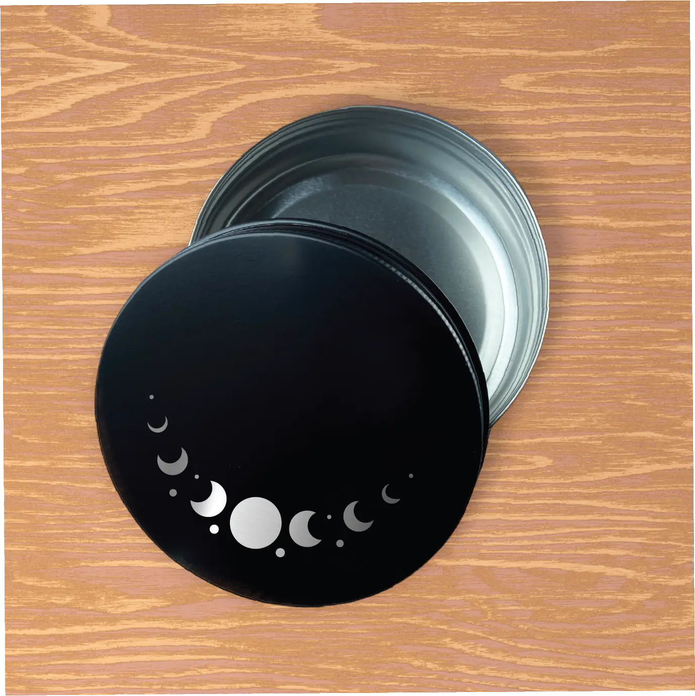 Moon phase engraved 4oz metal herb stash/storage container | | Wiccan Center