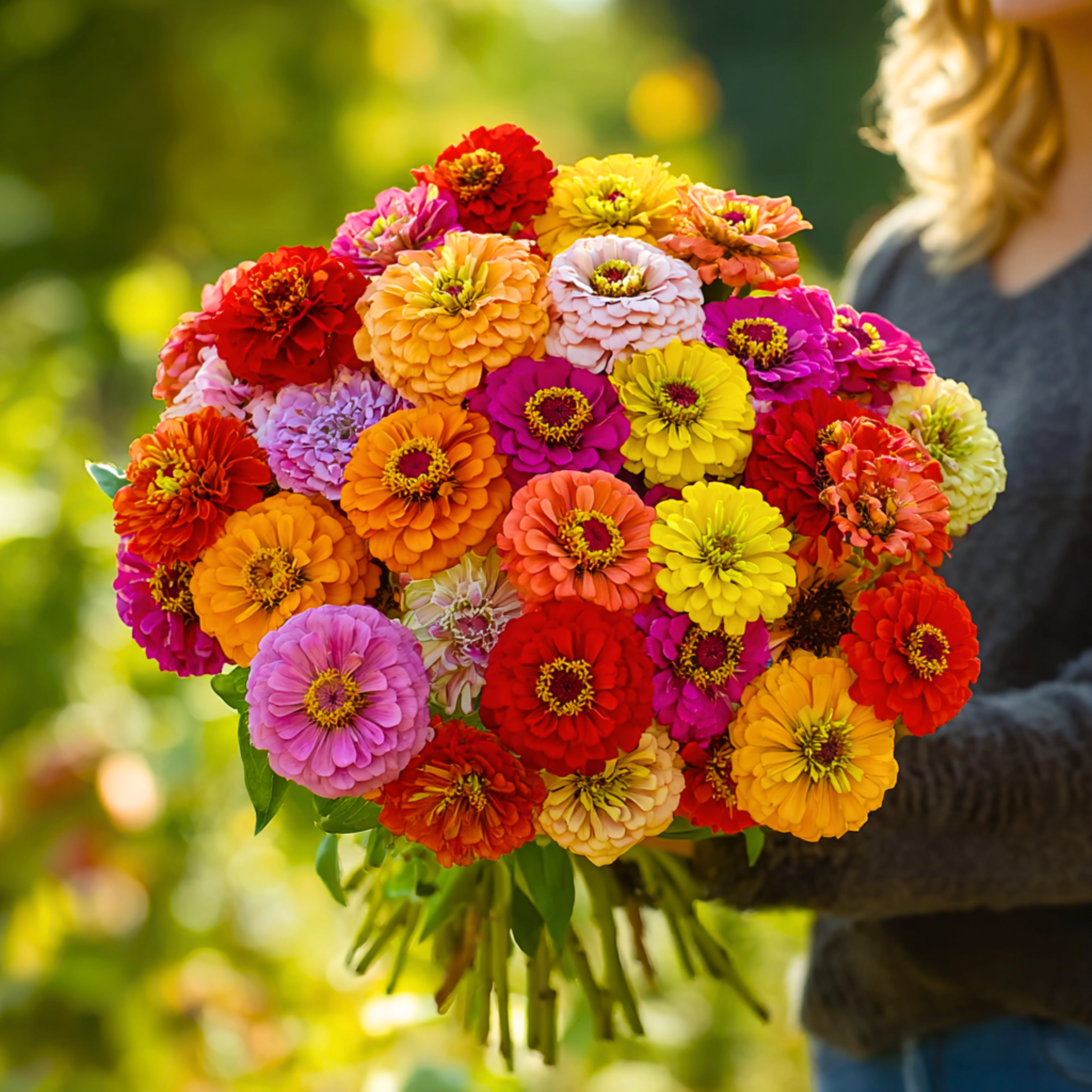 California Giants Zinnia – 100 Seeds | Seeds | Wiccan Center