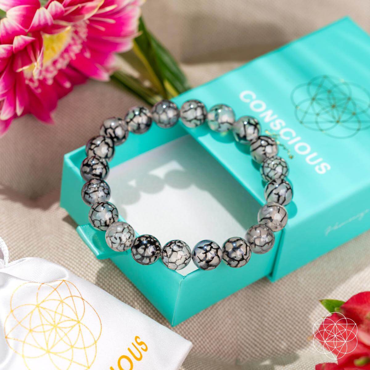 Calm in the Chaos - River Agate Bracelet | Bracelet | Wiccan Center