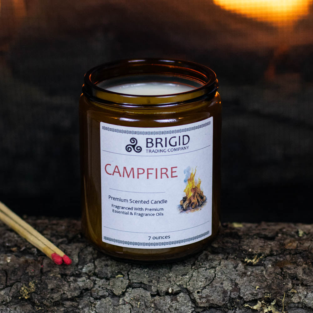 Campfire Soy Wax Candle - Mesquite, Cedarwood, and Campfire Smoke | Premium Scented Candle | Wiccan Center