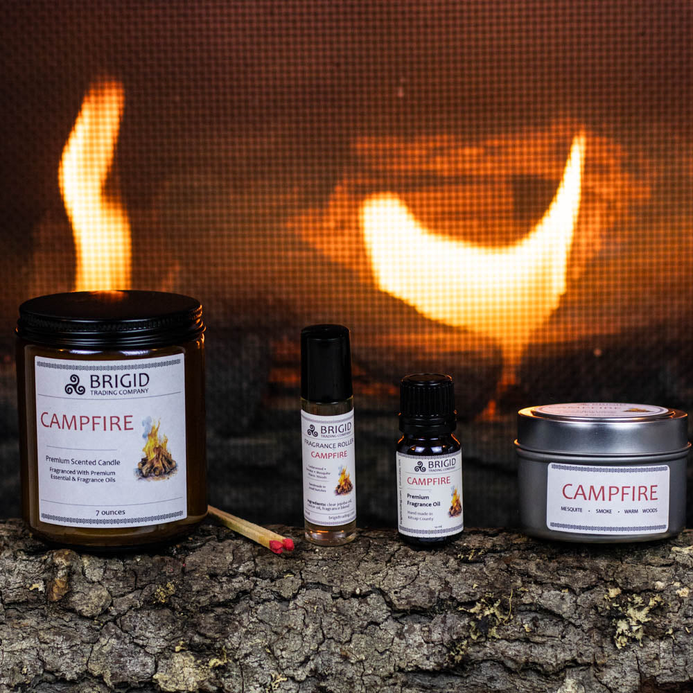 Campfire Soy Wax Candle - Mesquite, Cedarwood, and Campfire Smoke | Premium Scented Candle | Wiccan Center