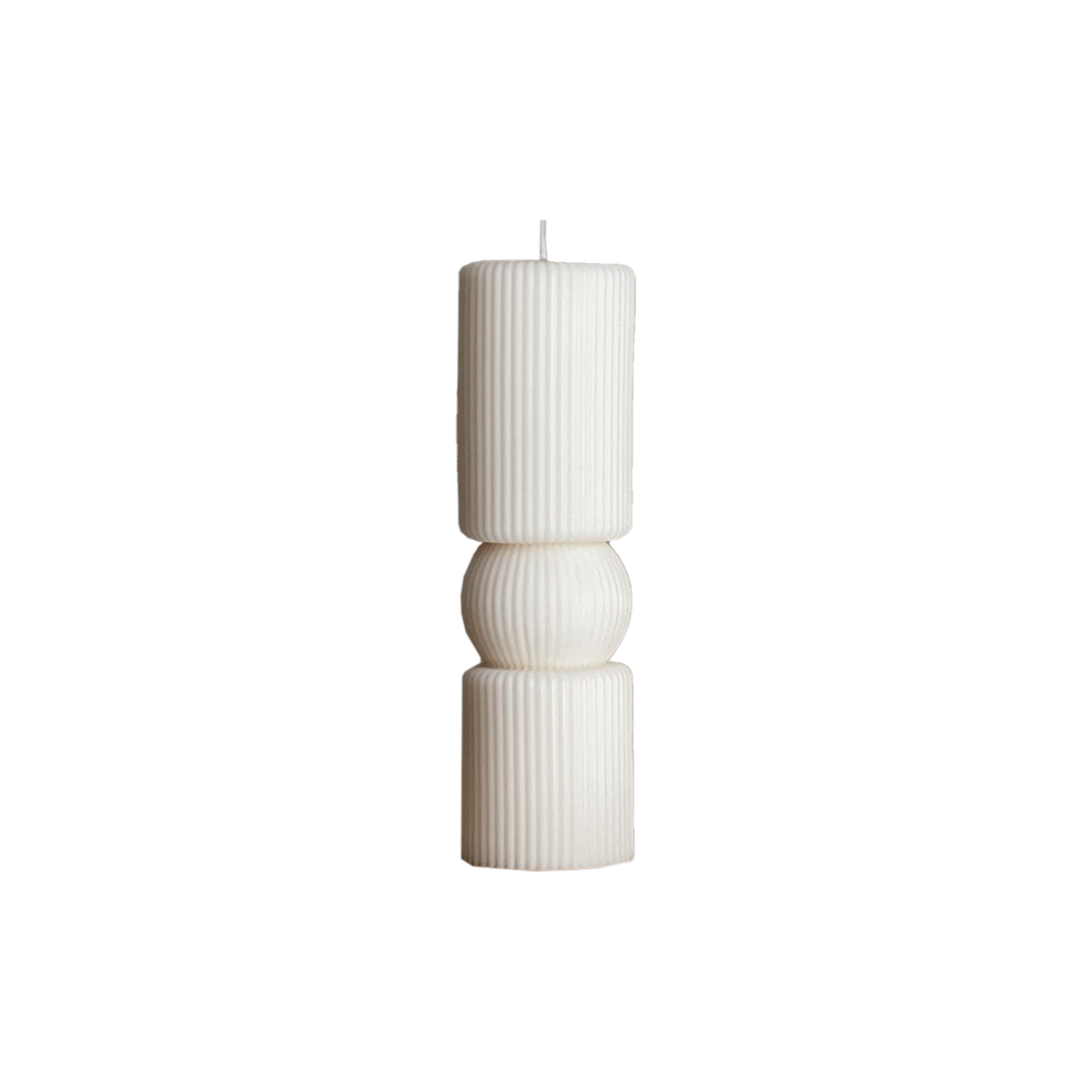 Roman Ribbed Pillar Candle