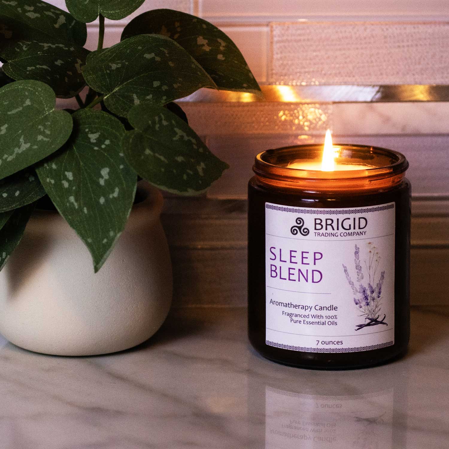 Sleep Blend Soy Wax Candle - Lavender, Chamomile, and Vanilla | Aromatherapy Candle | Wiccan Center