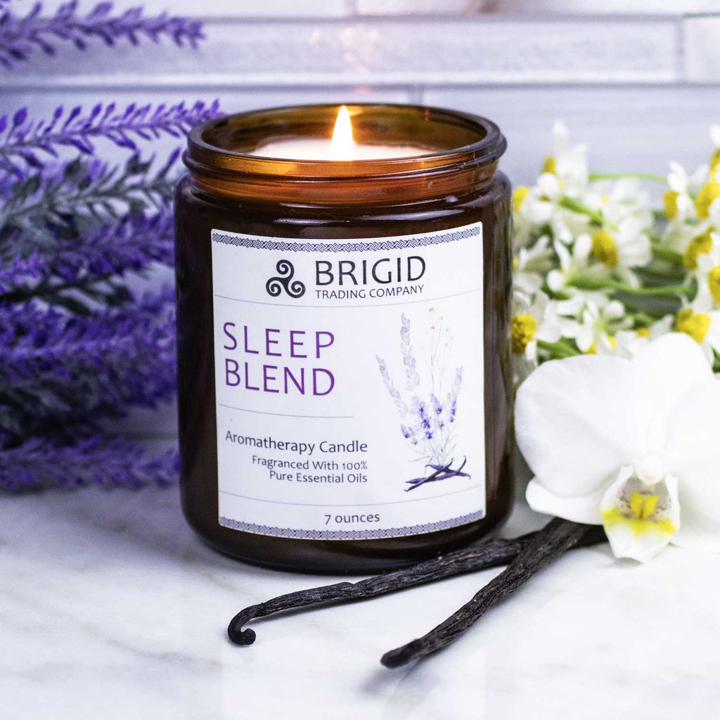 Sleep Blend Soy Wax Candle - Lavender, Chamomile, and Vanilla | Aromatherapy Candle | Wiccan Center