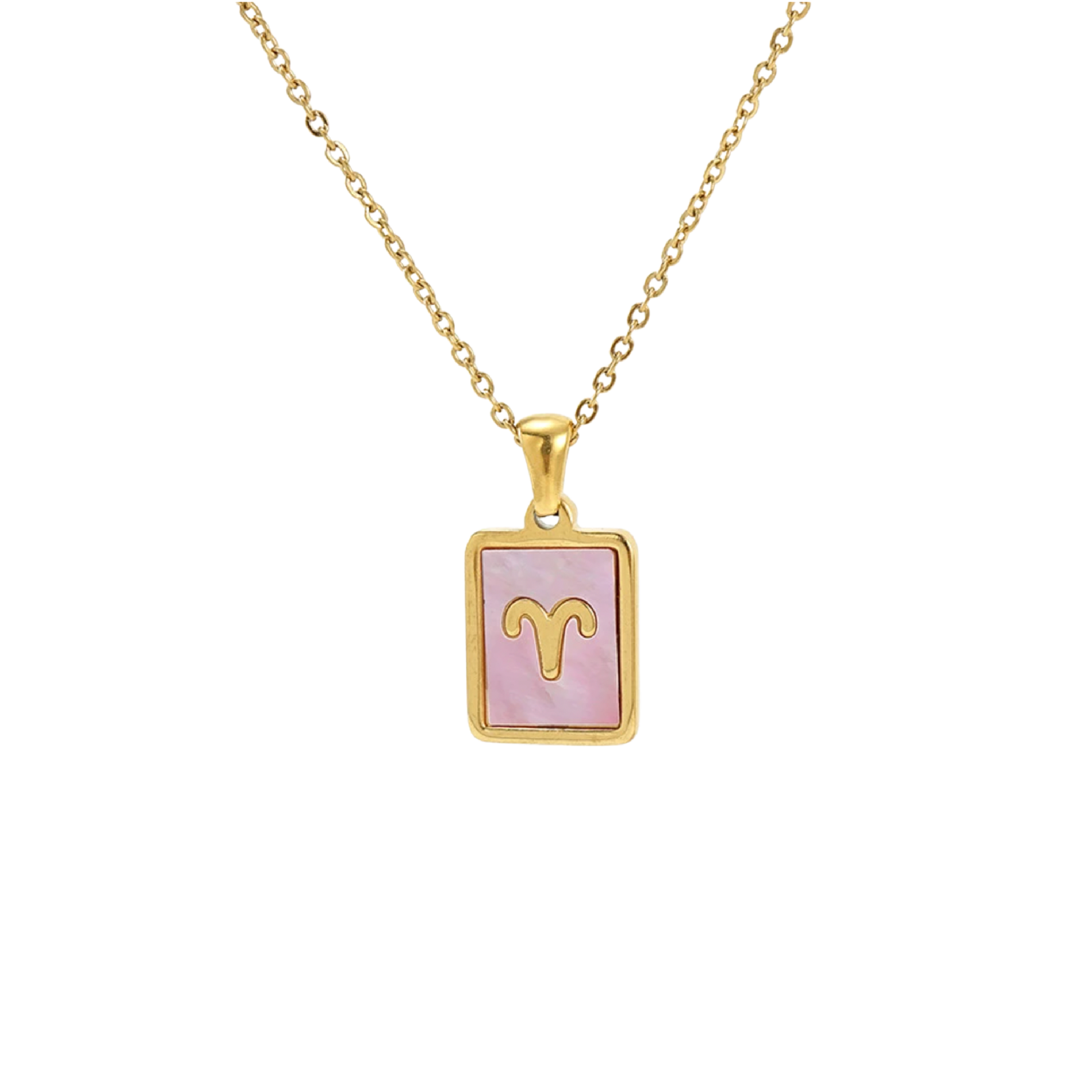 The Pink Pearl Zodiac Necklace