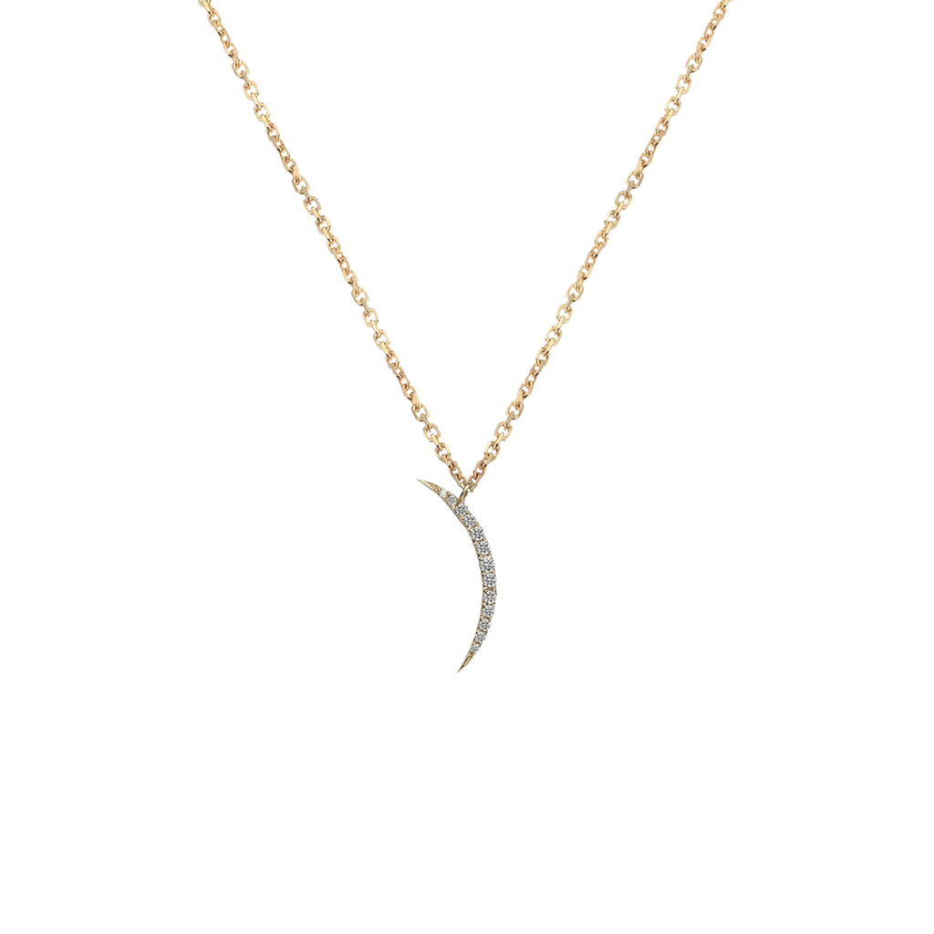 Narrow Crescent Necklace