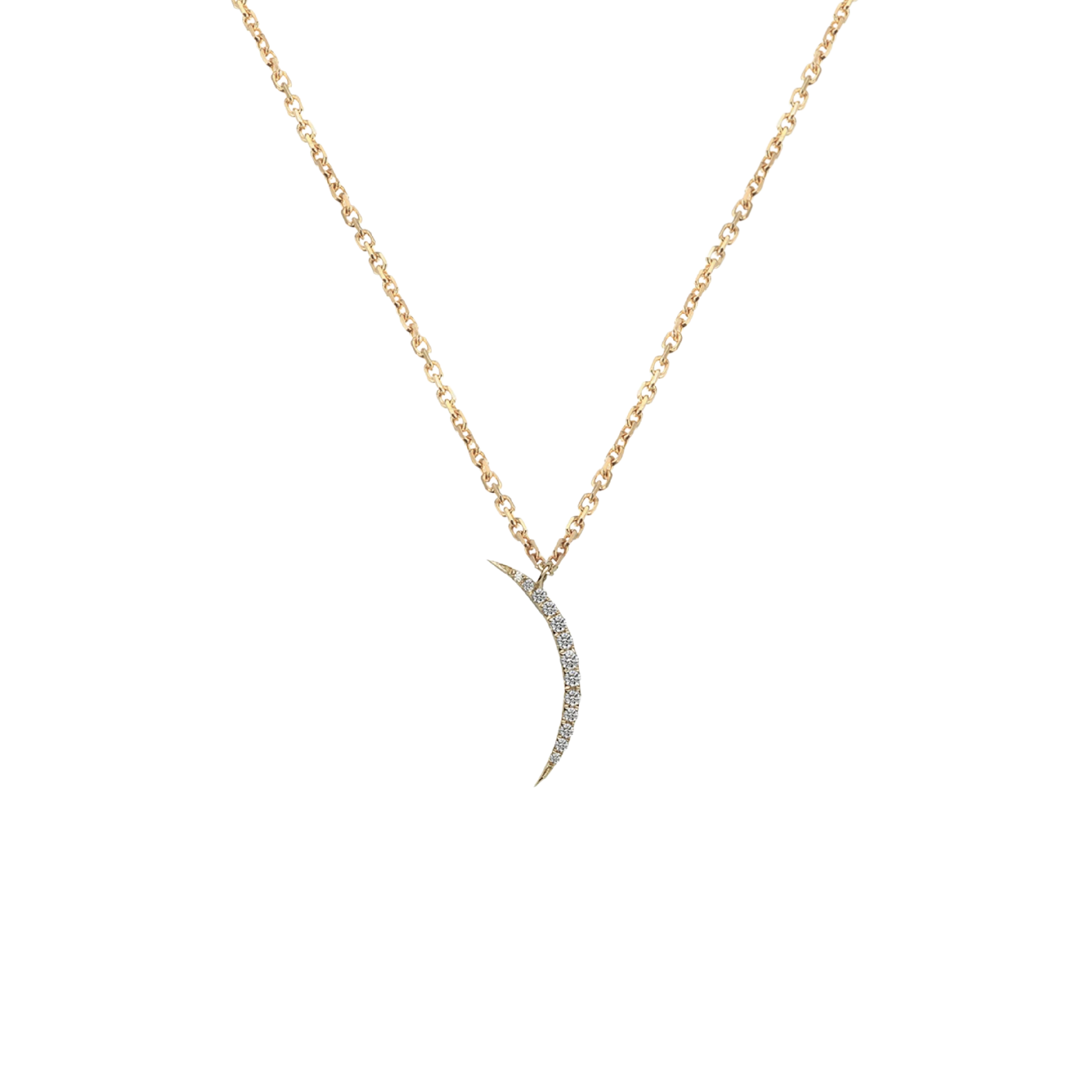 Narrow Crescent Necklace