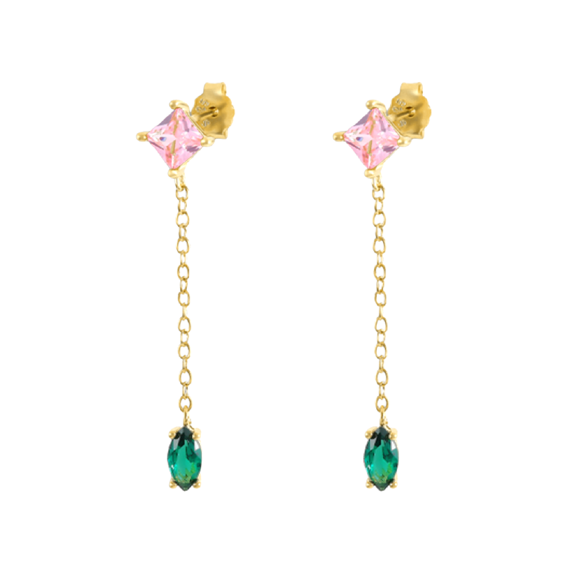 Mini Alesandra Gemstone Earrings