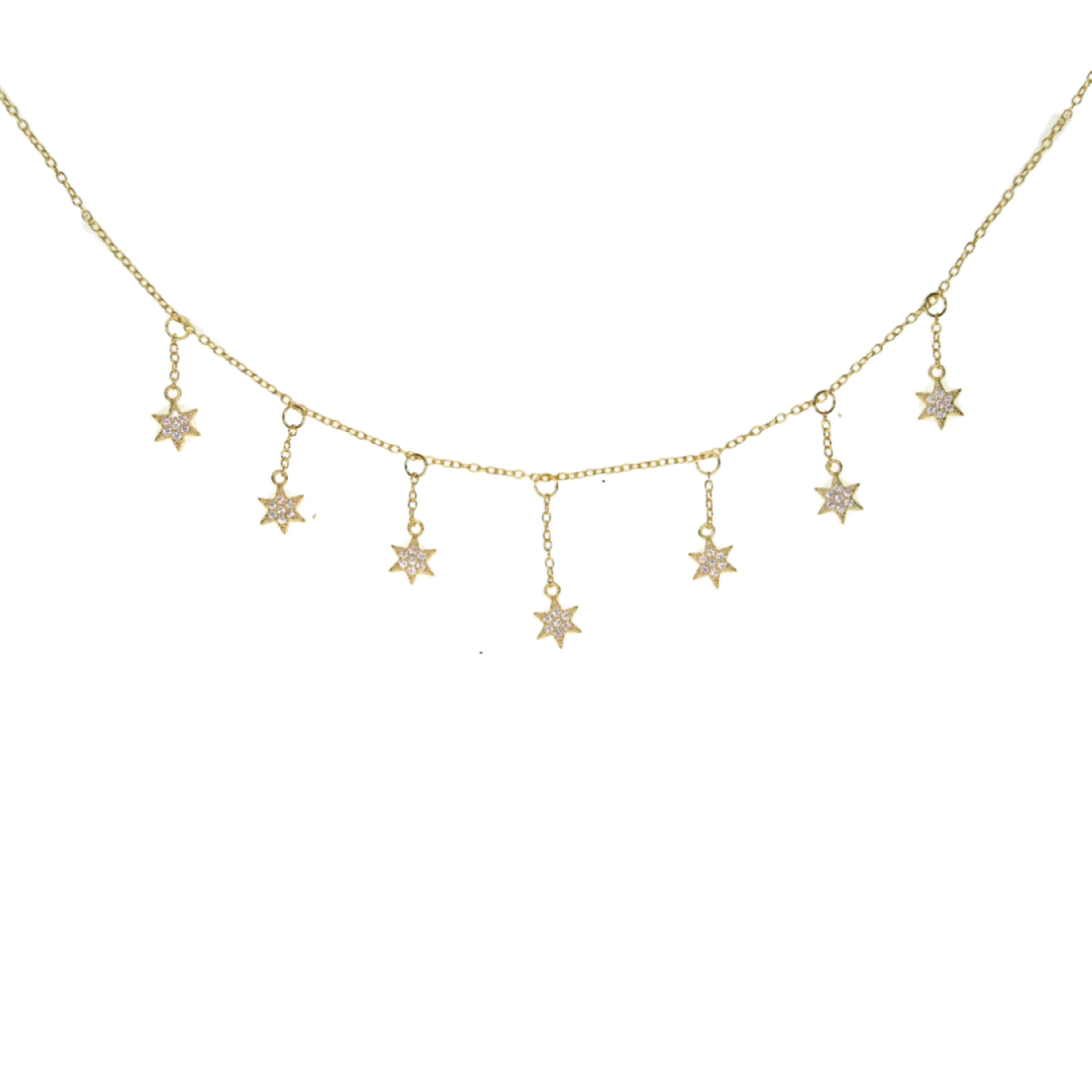 Stellar Drop Choker Necklace