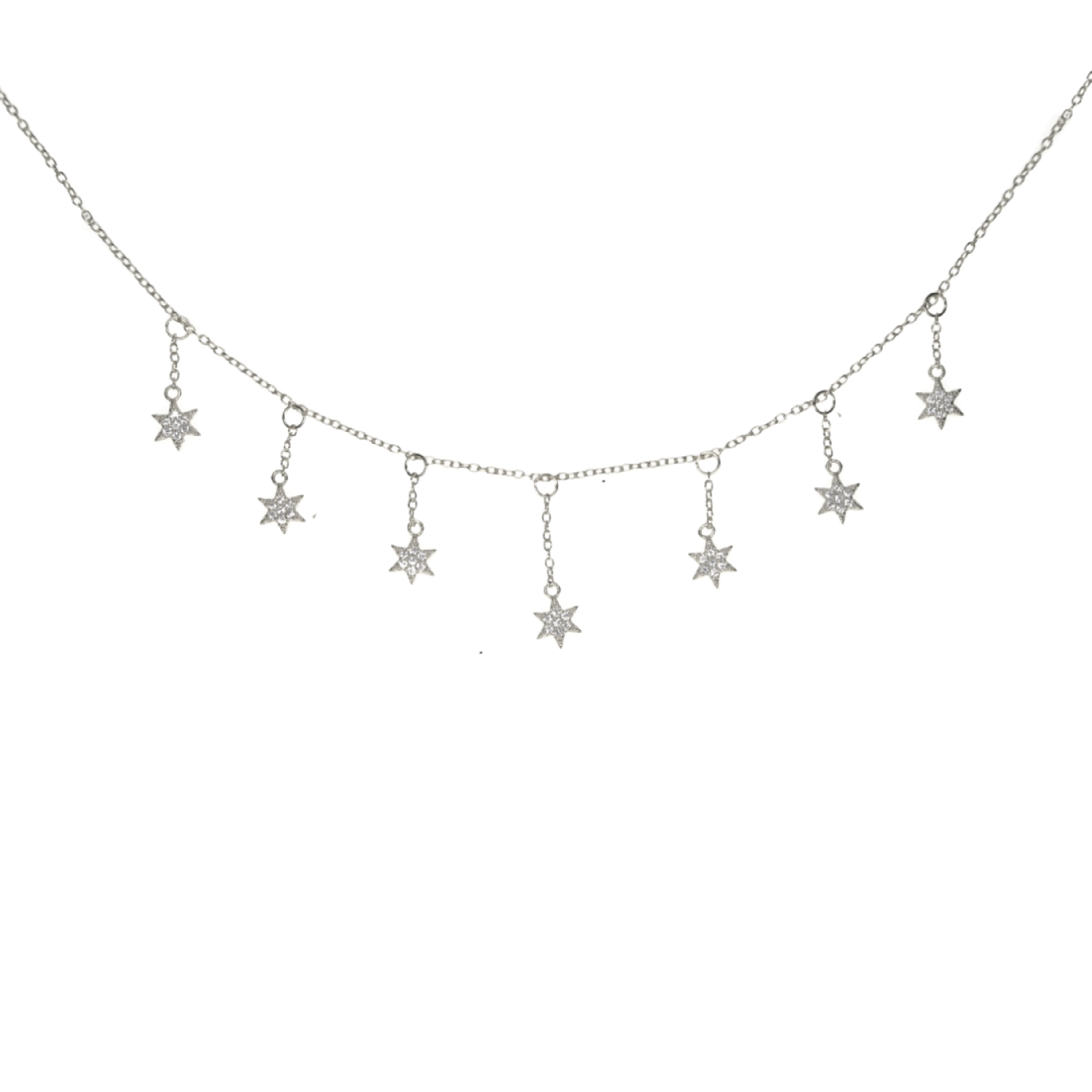 Stellar Drop Choker Necklace