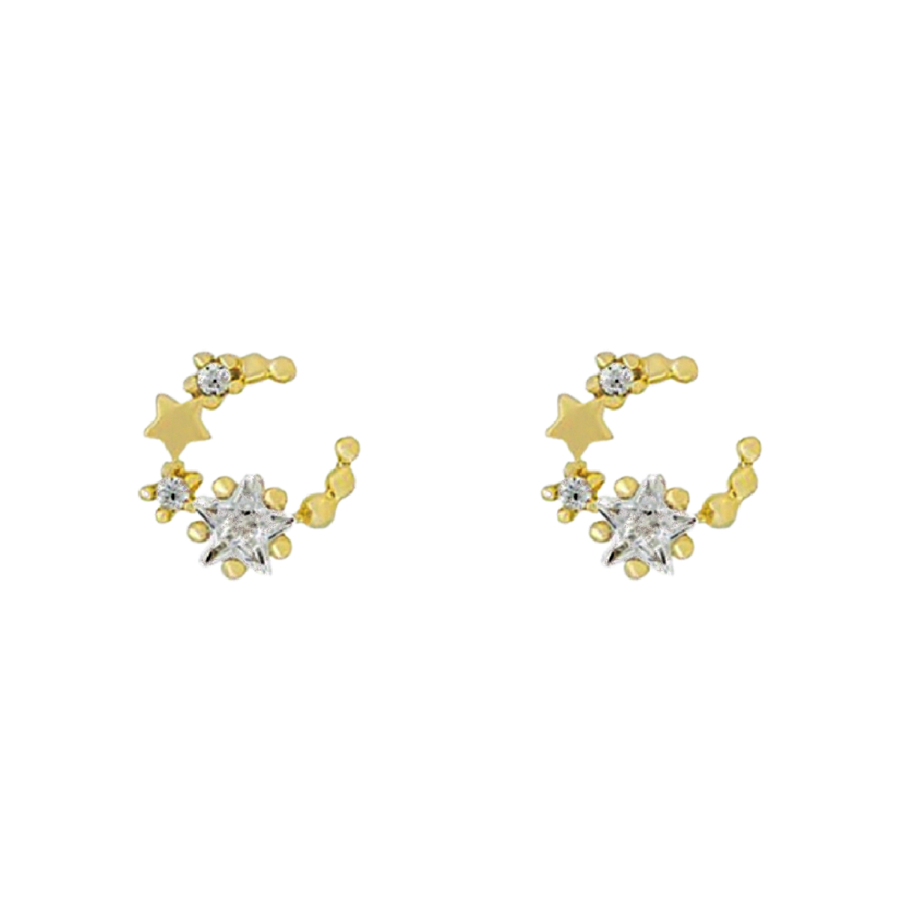 Dangling Moon Earrings