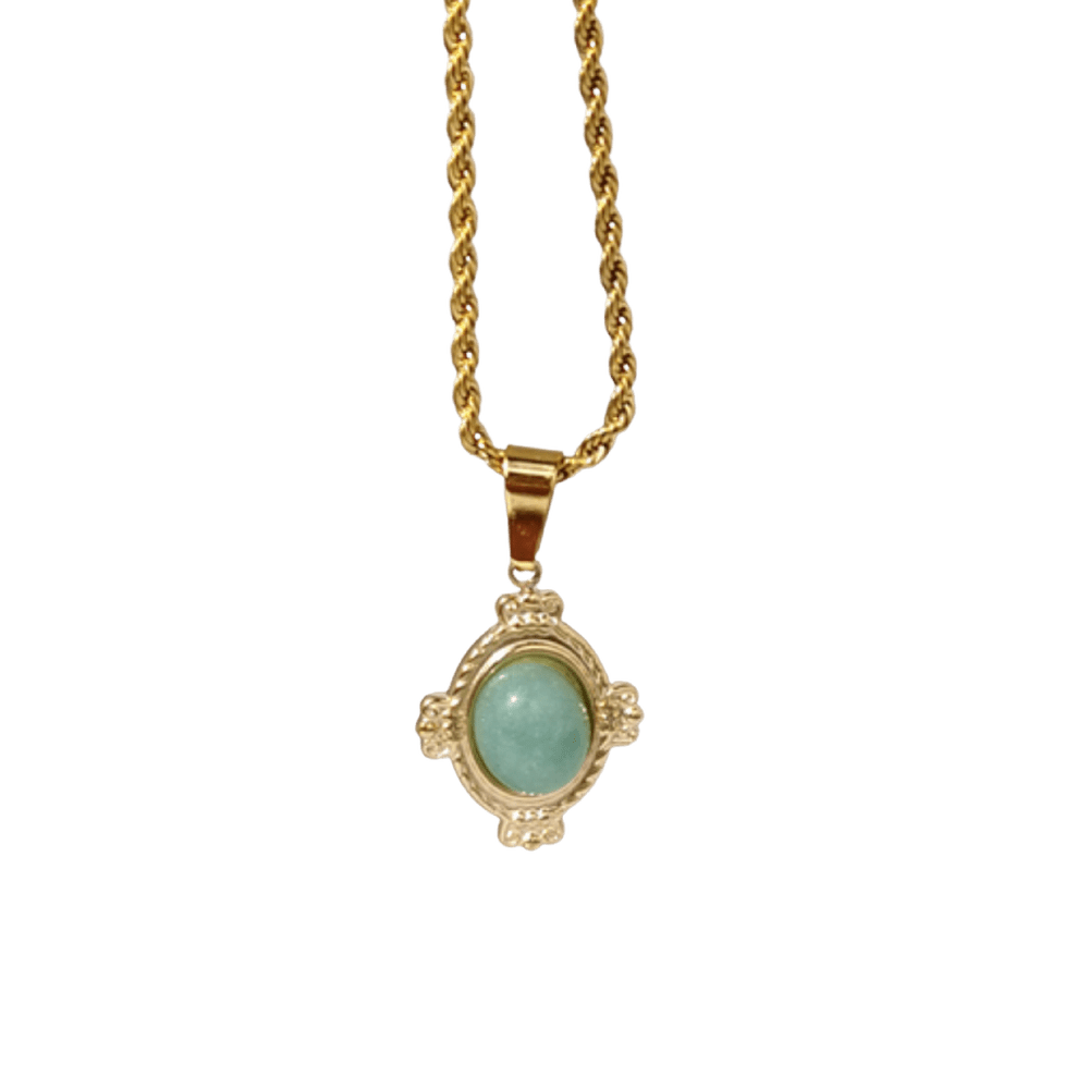 Green Quad Necklace