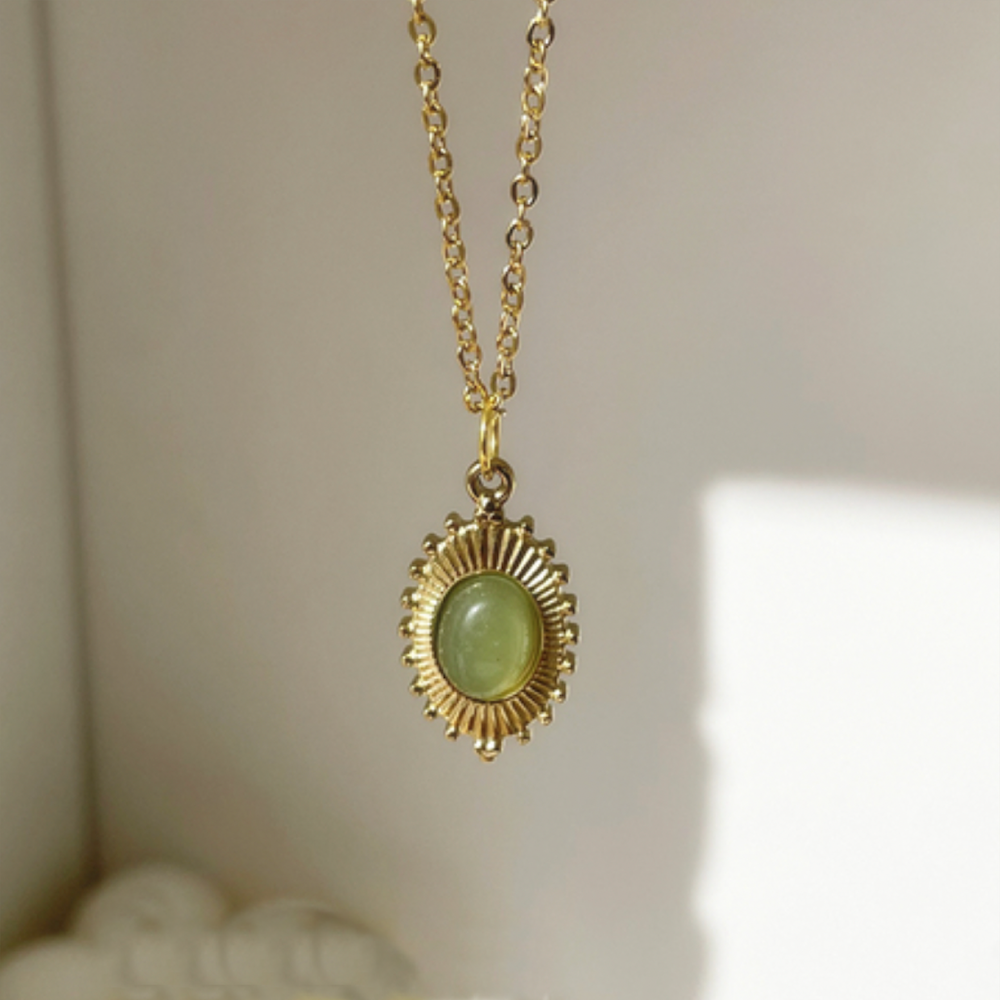 Oval Pendant Necklace