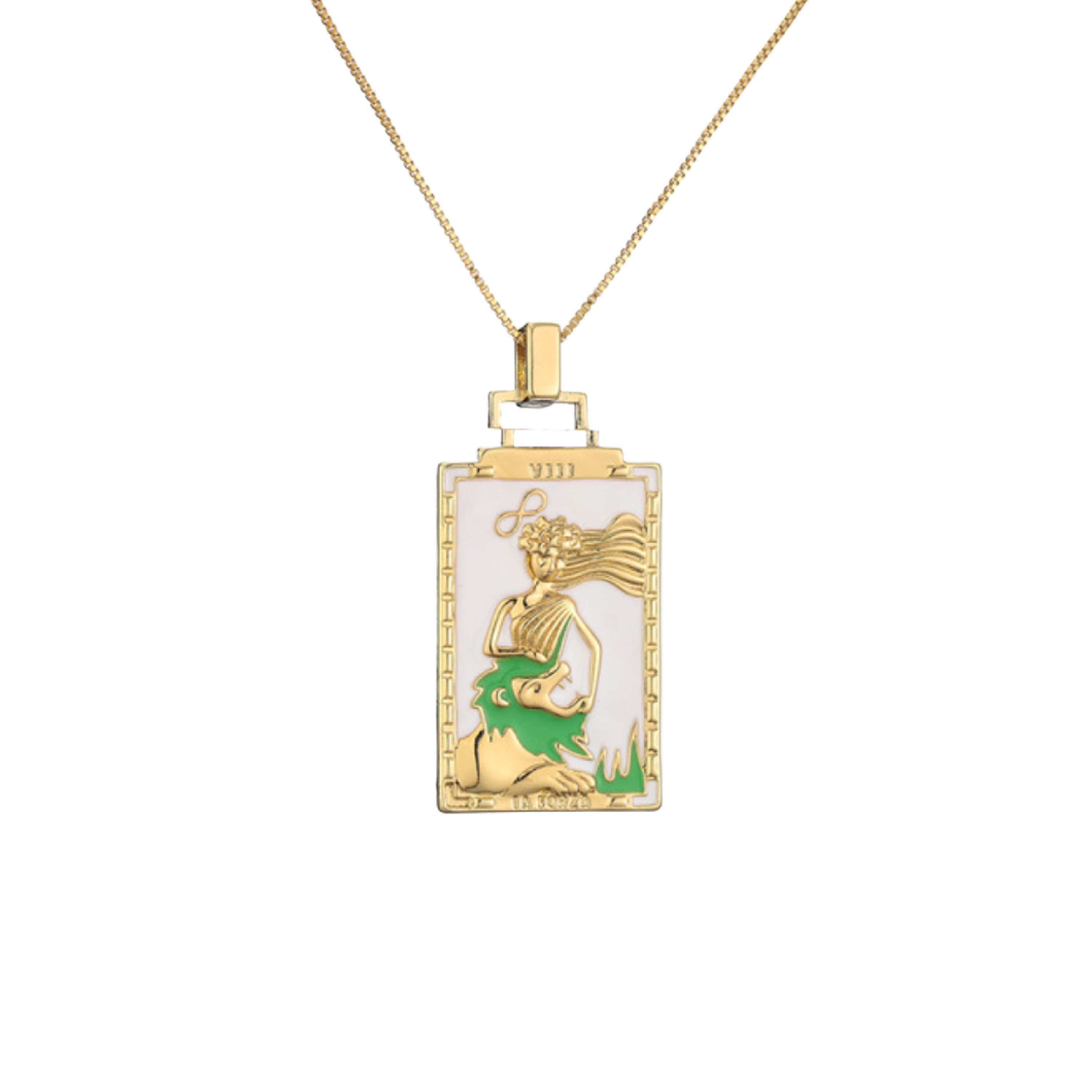 The Lioness Tarot Card Necklace
