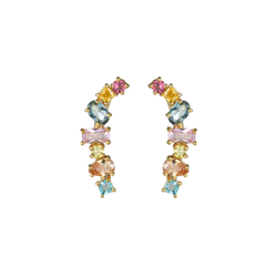 Multi Gem Climber Earrings | Earrings | Wiccan Center