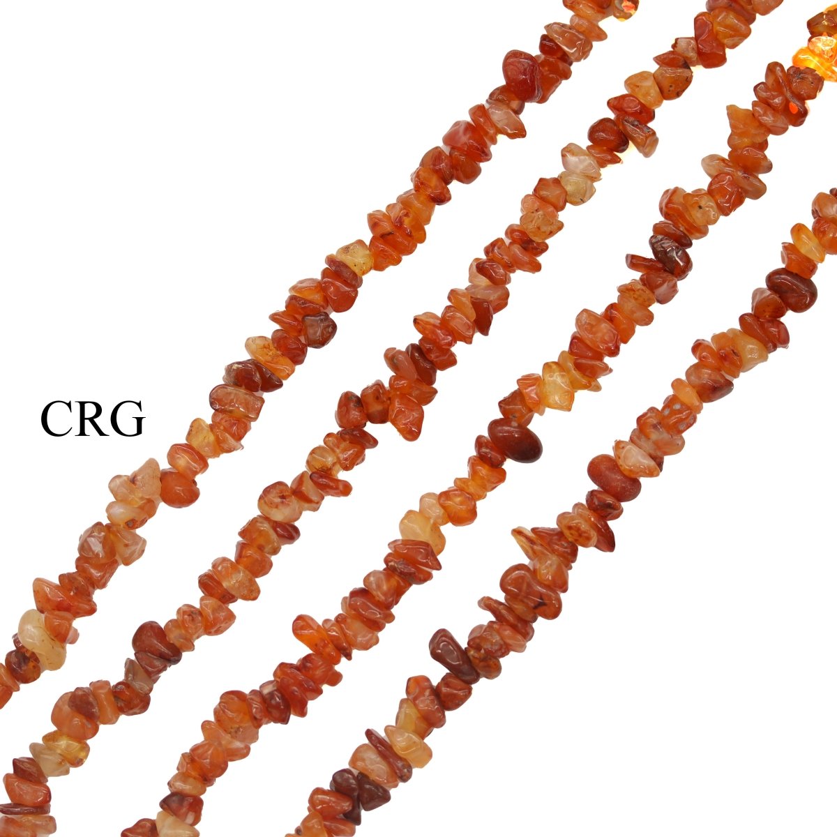 Carnelian Agate Strand Chip Necklace (32 Inches) (1 Piece)