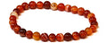 Carnelian Round Bead Bracelet - Creative Passion | Bracelets | Wiccan Center