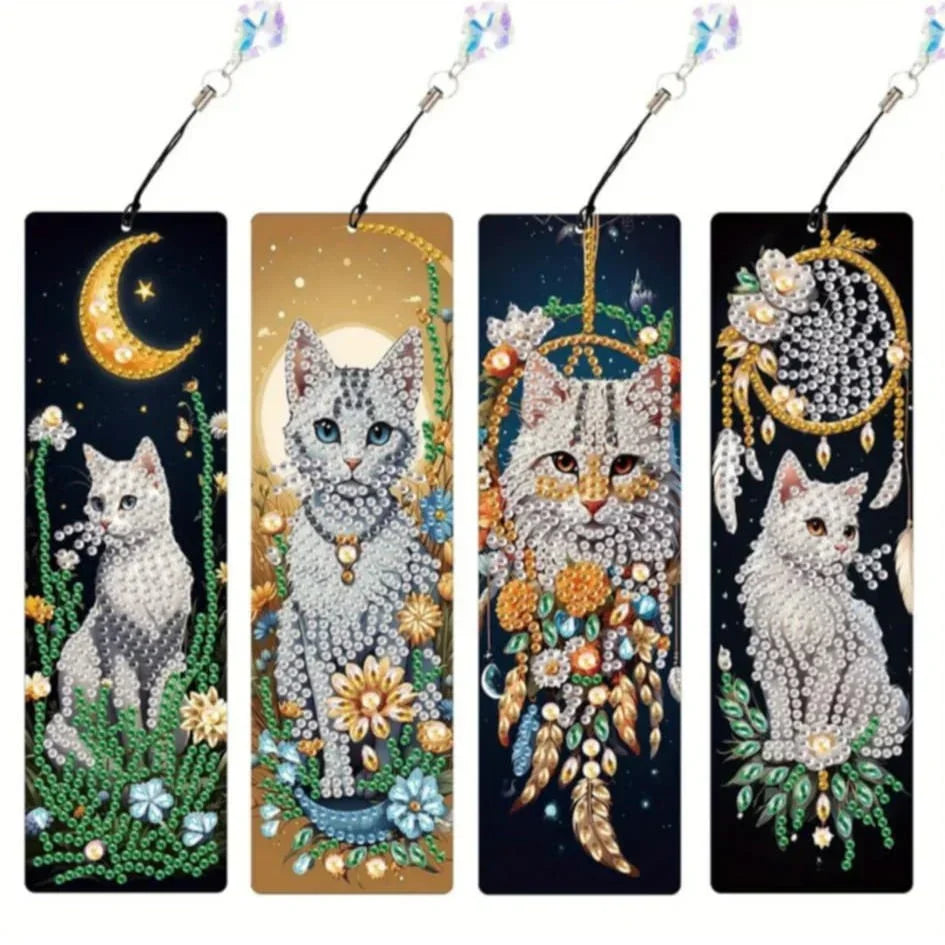 Cat Diamond Art Bookmarks