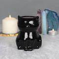 Gothic Black Cat Oil Burner and Wax Warmer | Wax Melt Warmer | Wiccan Center
