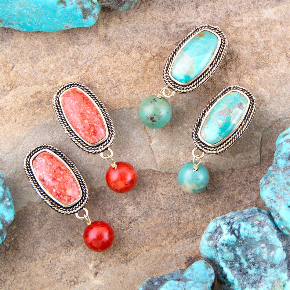 Catalina Orange Sponge Coral Golden Clip-On Earrings | Earrings | Wiccan Center