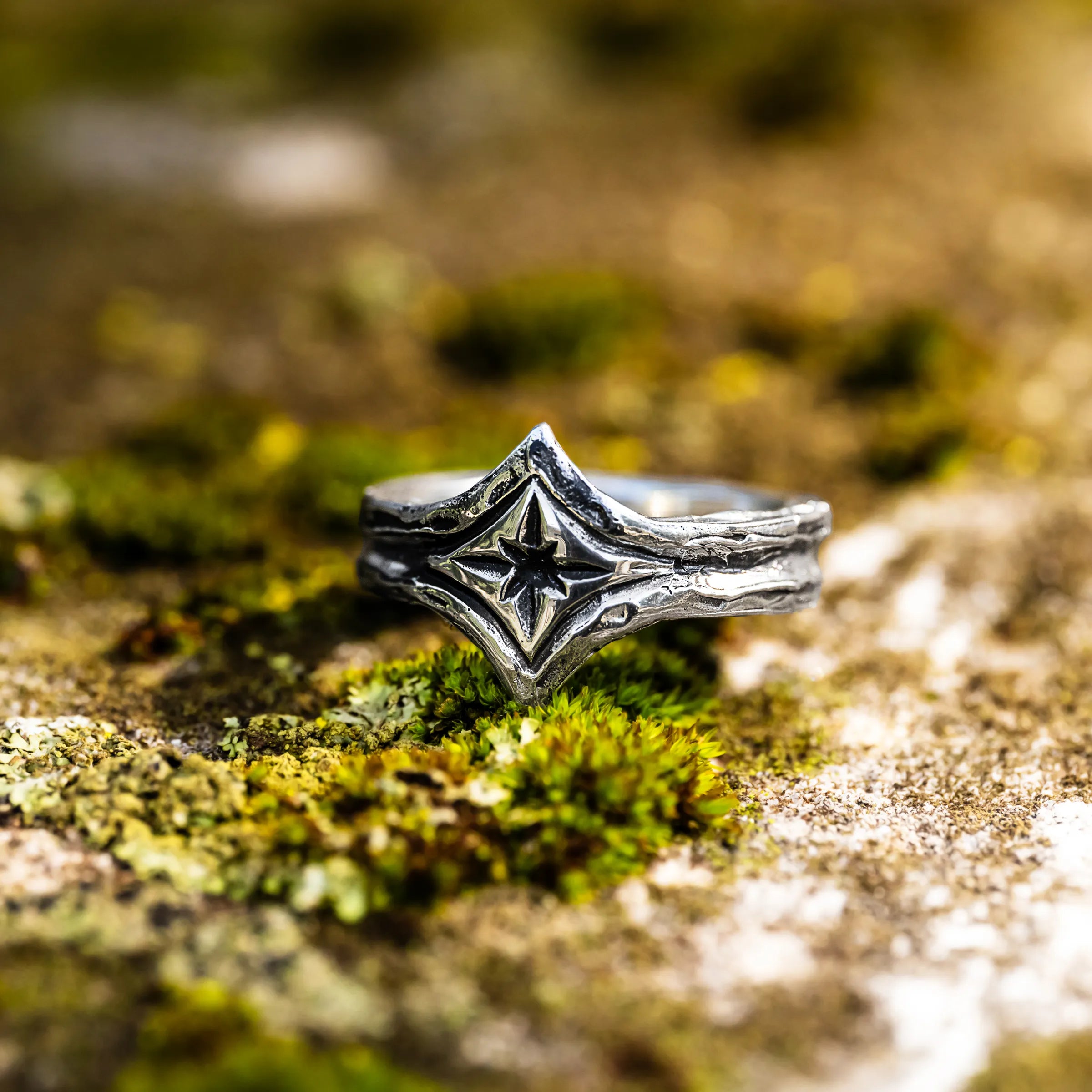 Realtas Vault Ring in Argentium Silver
