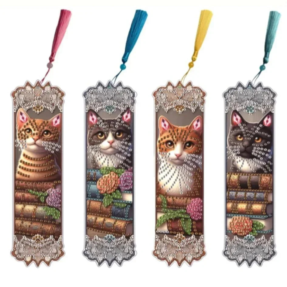 Cat Diamond Art Bookmarks
