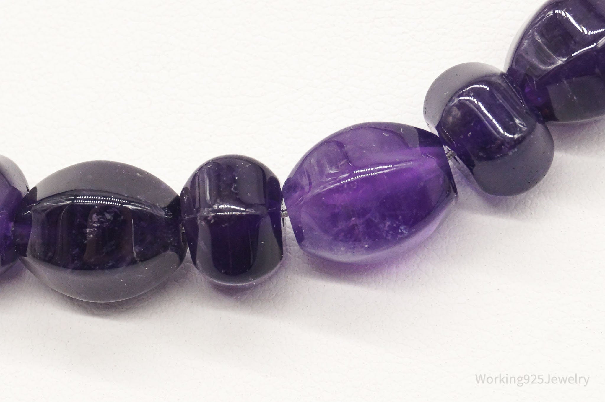 Vintage Desert Rose Trading Amethyst Bead Sterling Silver Necklace 20" | Jewelry > Necklaces > Pendants | Wiccan Center