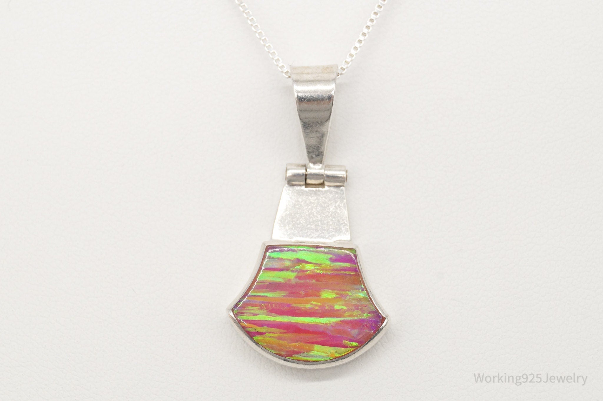 Vintage Mexico Opal 950 Silver Southwestern Necklace | Jewelry > Necklaces > Pendants | Wiccan Center