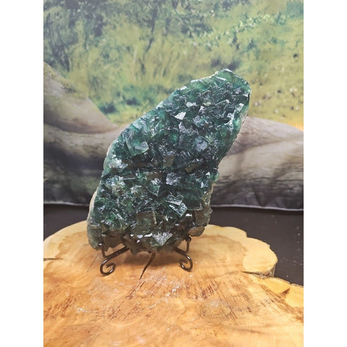 3.2lb NATURAL Green FLUORITE Quartz Crystal Cluster Mineral Specimen | Geodes & Clusters | Wiccan Center