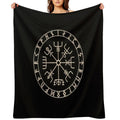 Runic Viking Compass Vegvisir Celtic Comfort Throw Blanket