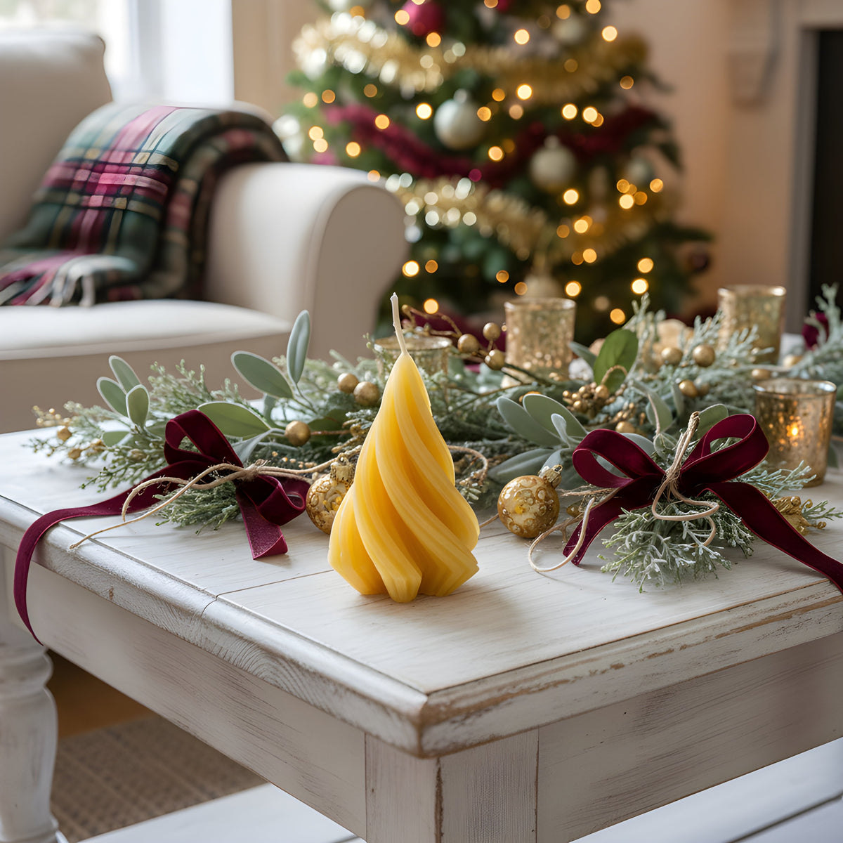 Modern Tree Beeswax Candle | Candles | Wiccan Center