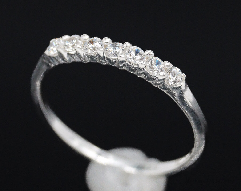 Vintage STE BEE Cubic Zirconia Sterling Silver Ring - Size 6 | Jewelry > Rings | Wiccan Center