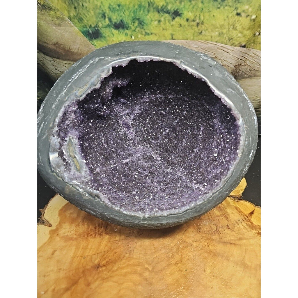 Raw Amethyst Money Bag Geode — 16.8 lbs, Abundance & Reiki Energy Crystal | CrystalCloud Company | Geodes & Clusters | Wiccan Center
