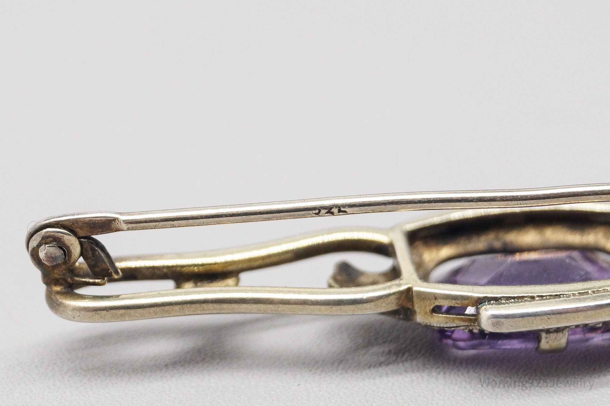 Antique Amethyst 835 Silver Pin Brooch | Jewelry > Brooches, Pins & Clips | Wiccan Center