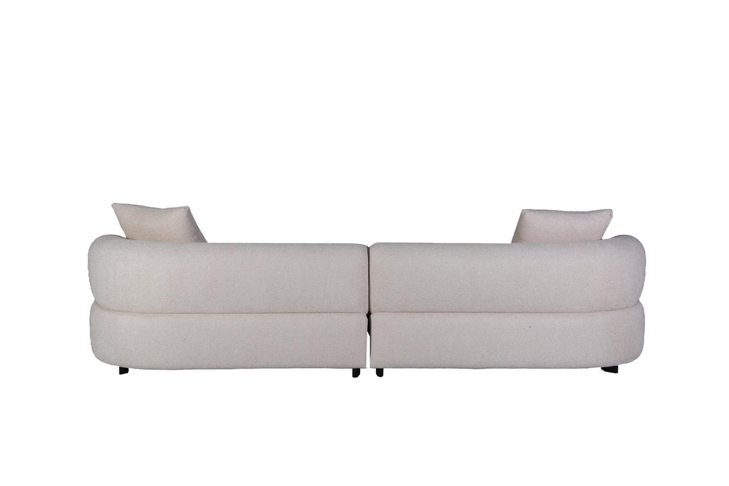Pure Collection Modern Sectional 4-Seater Fabric Sofa – 120" | Sectional Sofa | Wiccan Center
