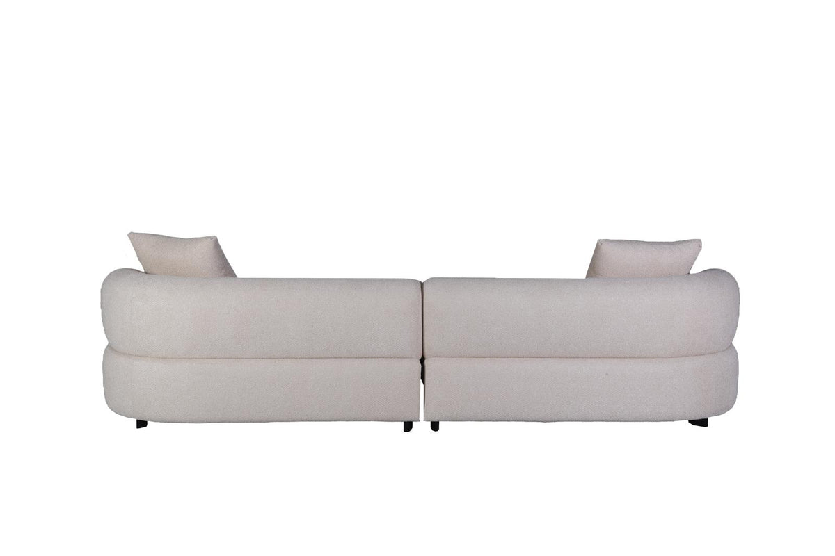 Pure Collection Modern Sectional 4-Seater Fabric Sofa – 120" | Sectional Sofa | Wiccan Center