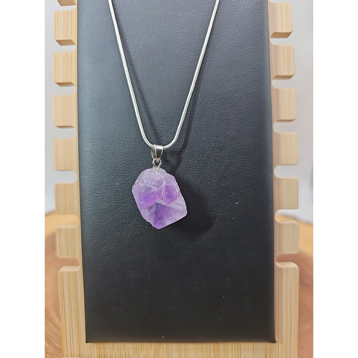 Amethyst necklace sterling silver 925 Chain