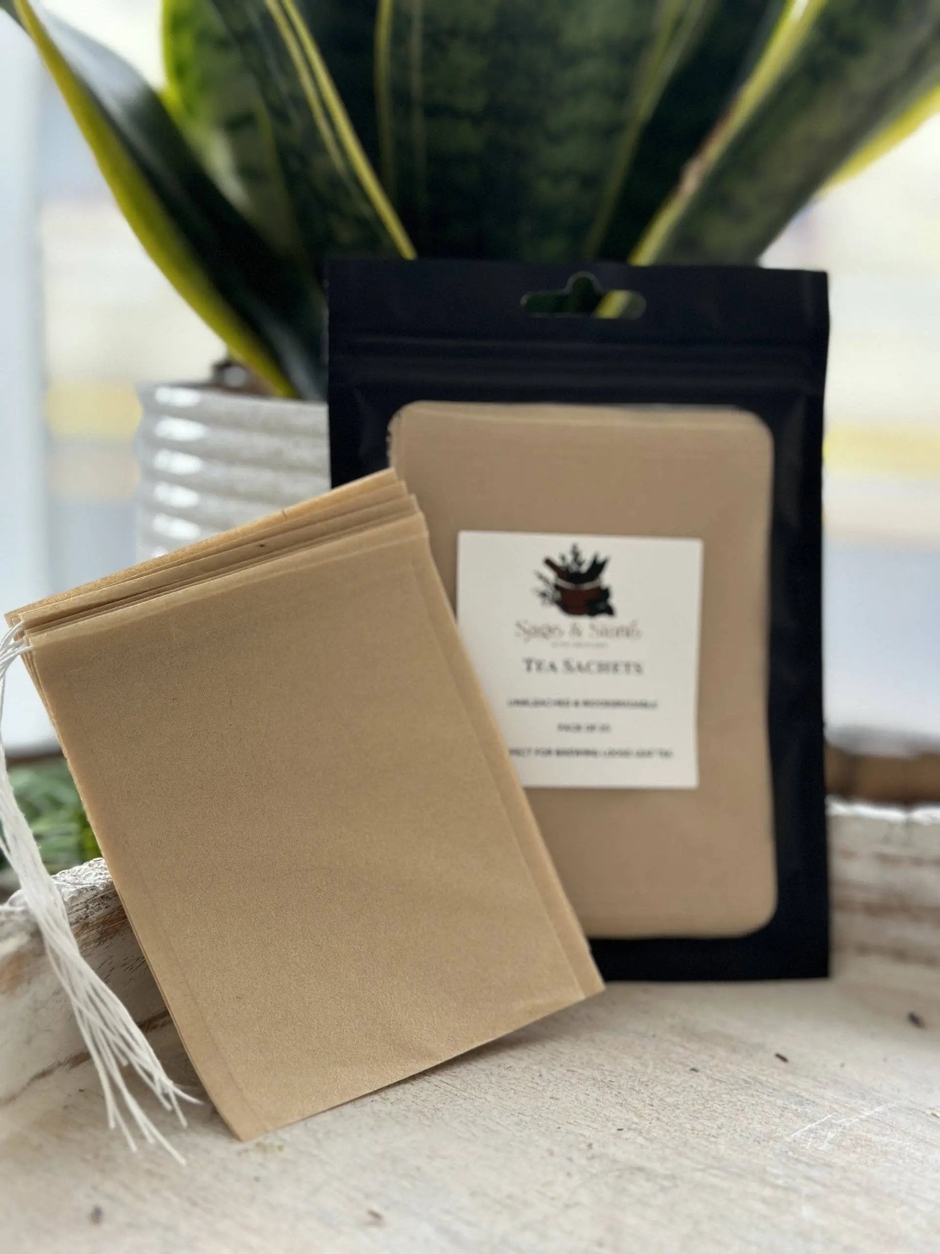 Tea Sachet biodegradable loose leaf tea bags | Apothecary Herbs | Wiccan Center