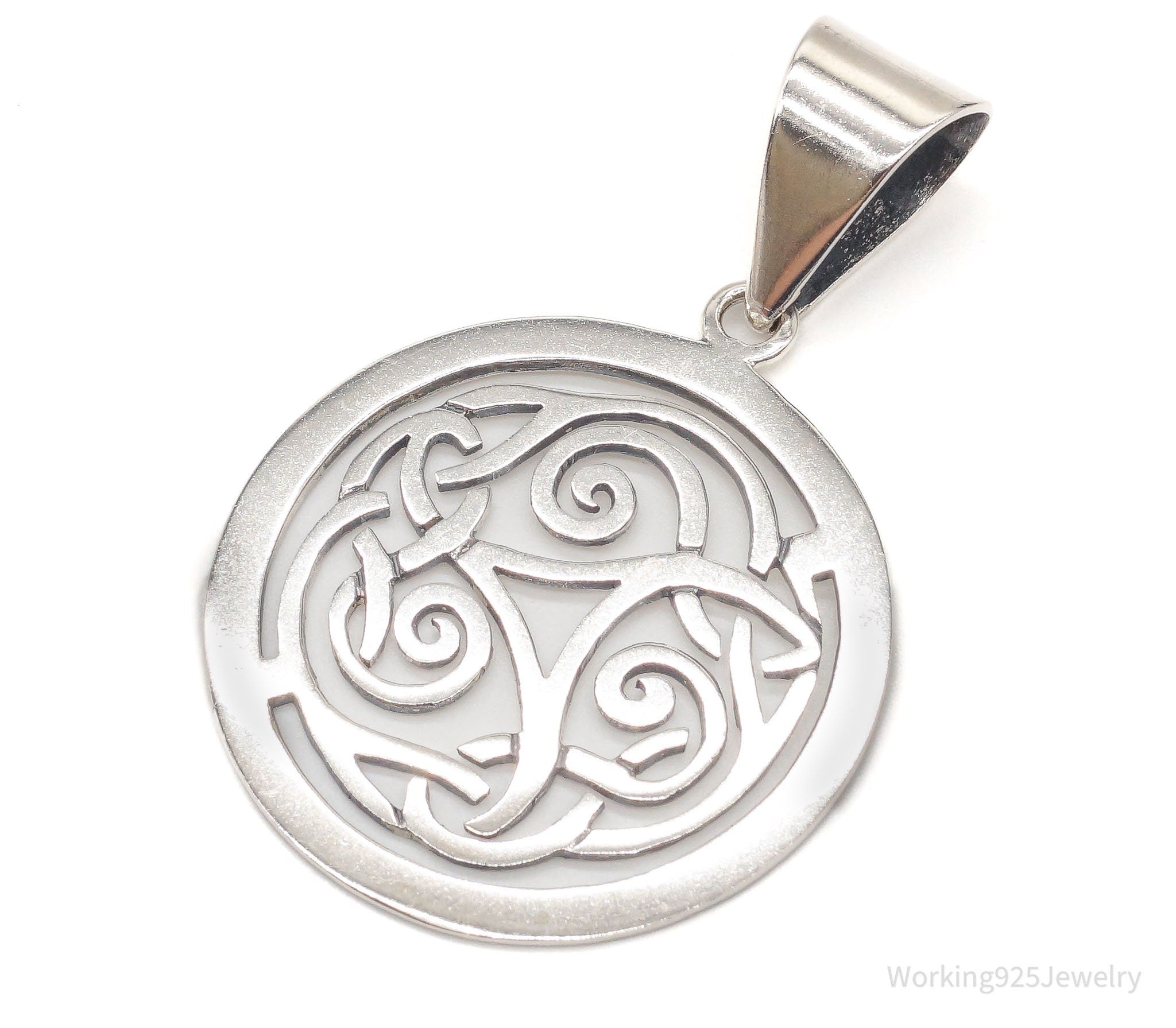 Vintage Retired Silpada Celtic Triskele Knot Sterling Silver Pendant | Jewelry > Necklaces > Pendants | Wiccan Center