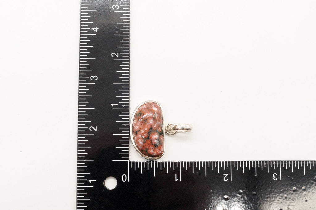 Vintage Designer SJ Large Jasper Sterling Silver Pendant | Jewelry > Necklaces > Pendants | Wiccan Center