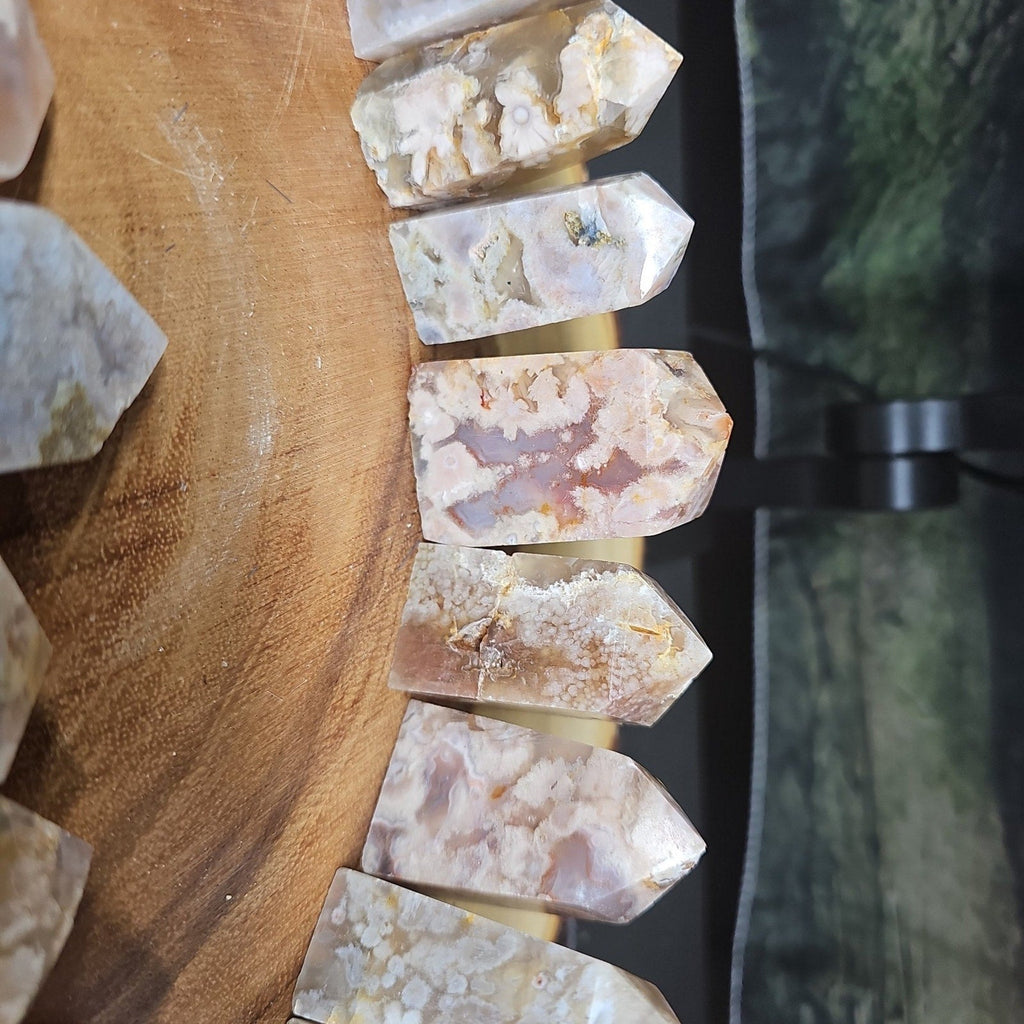 Phantom Agate cornelian towers | Crystal Points & Towers | Wiccan Center