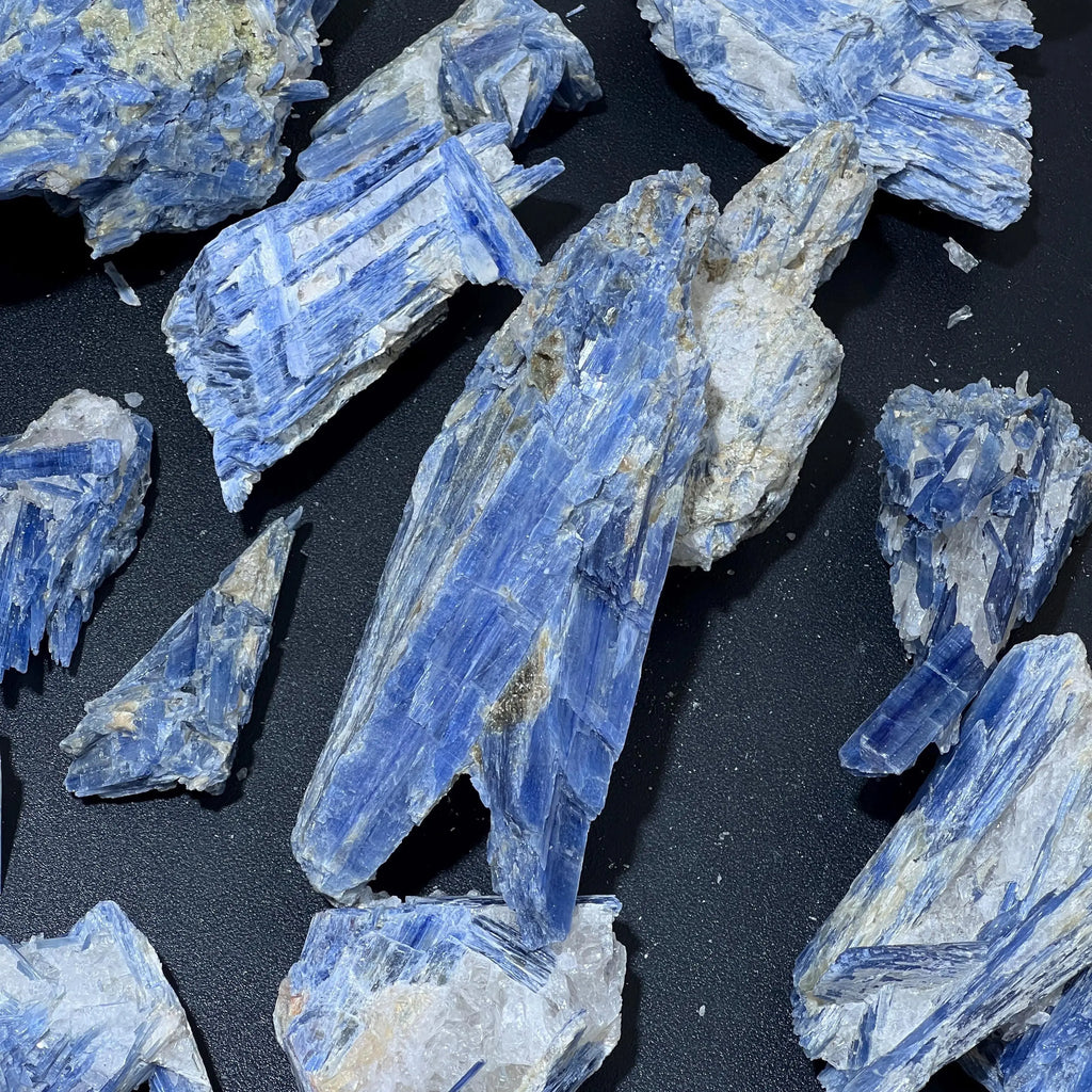 Blue Kyanite Large Crystal (By The Piece Or 1 LB) Rough Raw Clusters In Matrix Bulk Wholesale | Home & Living > Home Decor > Home Accents > Rocks & Geodes | Wiccan Center